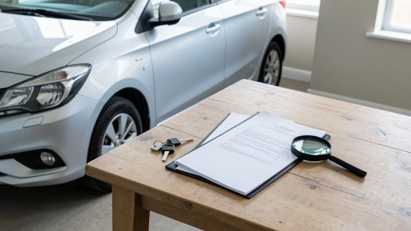 Après l’achat d’une voiture d’occasion à un particulier : les papiers à contrôler